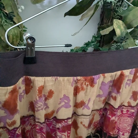 Gorgeous Soft Surroundings Bohemian Tribal Maxi Skirt Cotton - Picture 5 of 9